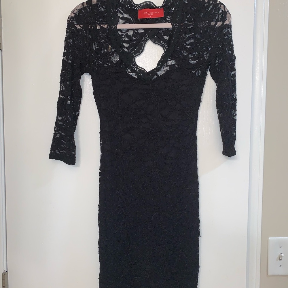 AKIRA open back lace dress